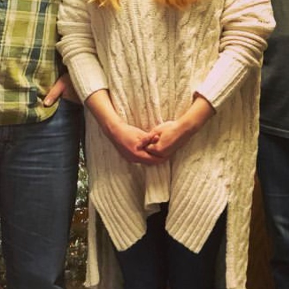 Free people Cream Easy Cable knit! - Picture 2 of 3